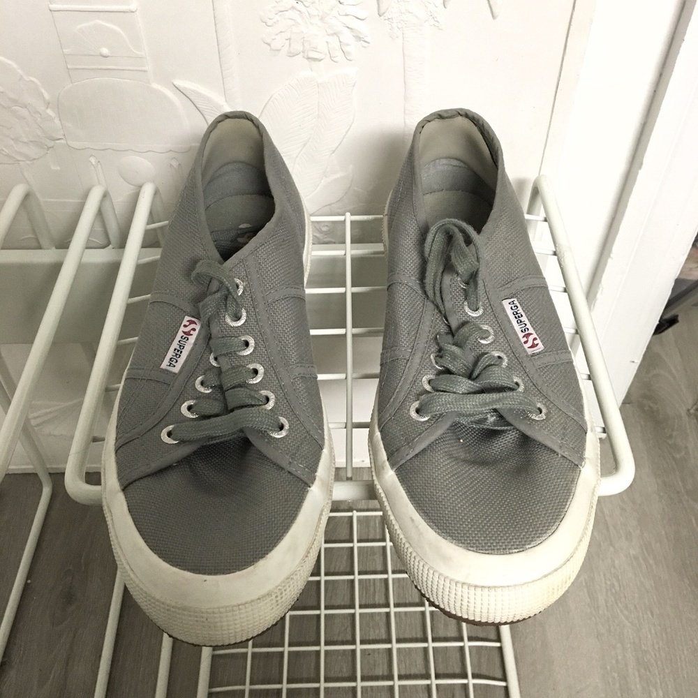 Gray Superga Sneakers - Picture 1 of 5